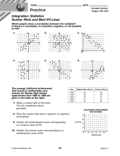 Statistics Worksheet