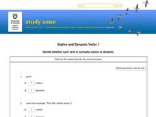 Stative and Dynamic Verbs Interactive