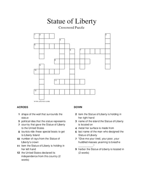 Statue of Liberty Worksheet