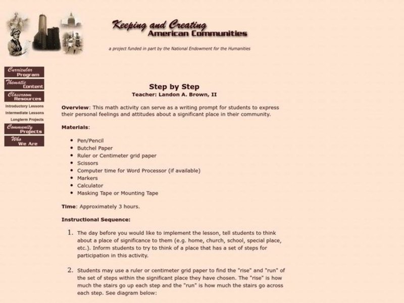 Step by Step Lesson Plan