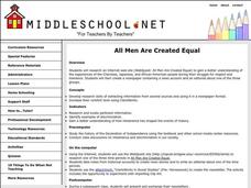 All Men Are Created Equal Lesson Plan