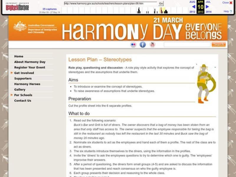 Stereotypes Lesson Plan