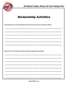 Stewardship Activities Worksheet