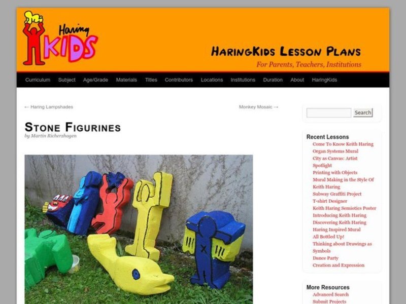 Stone Figurines Lesson Plan