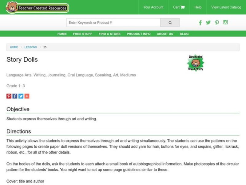 Story Dolls Lesson Plan