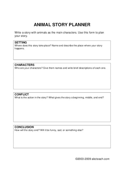Story Planner Organizer