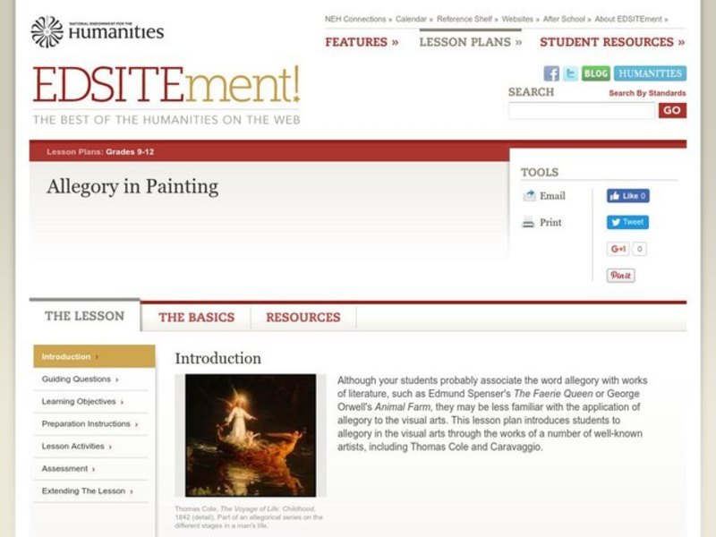 Allegory in Painting Lesson Plan