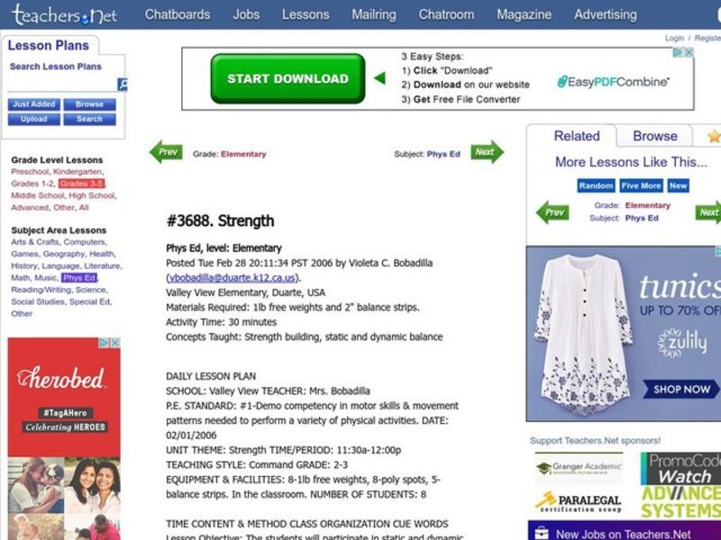 Strength Lesson Plan