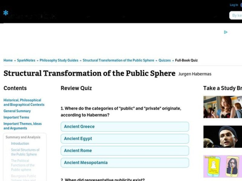 Structural Transformation of the Public Sphere Interactive