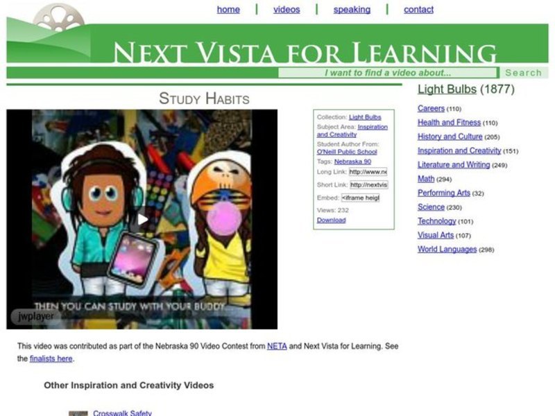 Study Habits Instructional Video