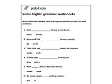 Subject Verb Agreement Worksheet