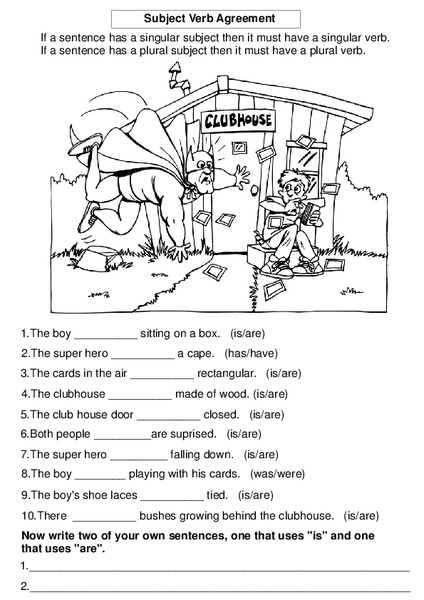 Subject Verb Agreement Worksheet