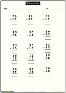 Subtraction Worksheet