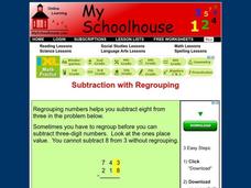 Subtraction with Regrouping Interactive
