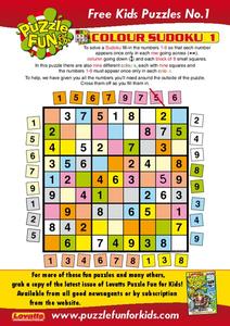 Sudoku Worksheet