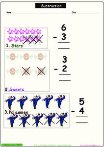 Subtractions Worksheet