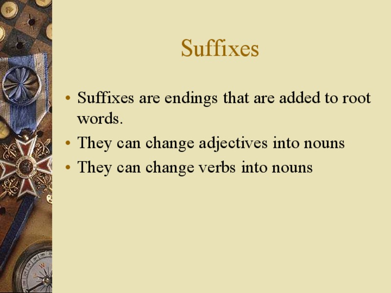 Suffixes PPT