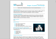 Sugar Crystal Challenge Lesson Plan