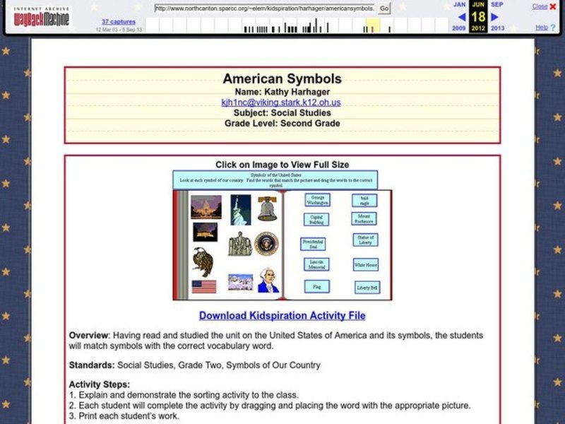 AMERICAN SYMBOLS Lesson Plan