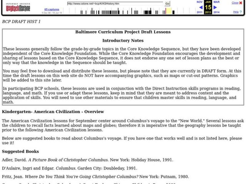 American Civilization Lesson Plan