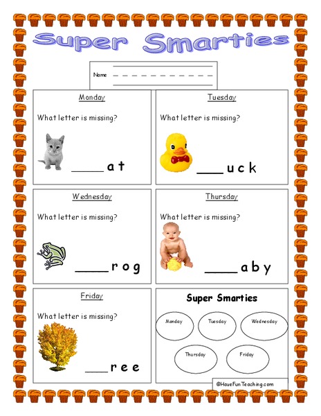 Super Smarties Lesson Plan