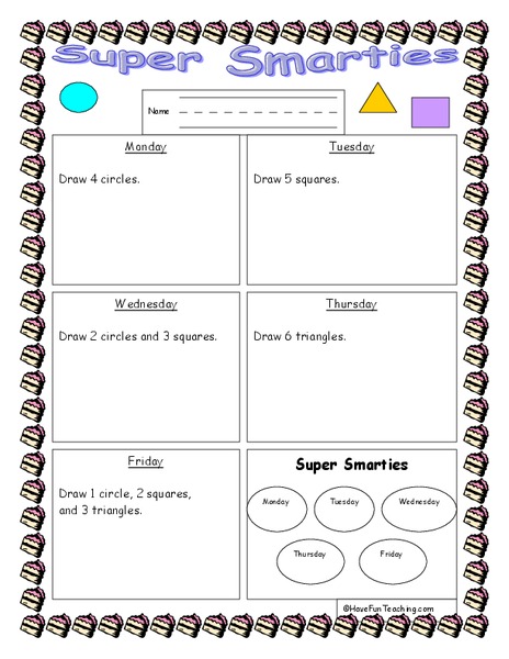 Super Smarties Lesson Plan
