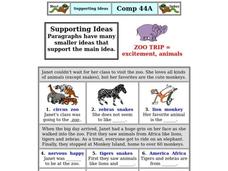 Supporting Ideas Worksheet