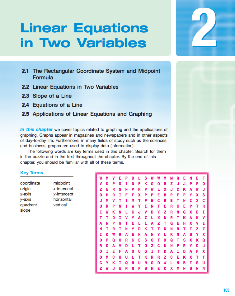 Linear Equations in Two Variables eBook