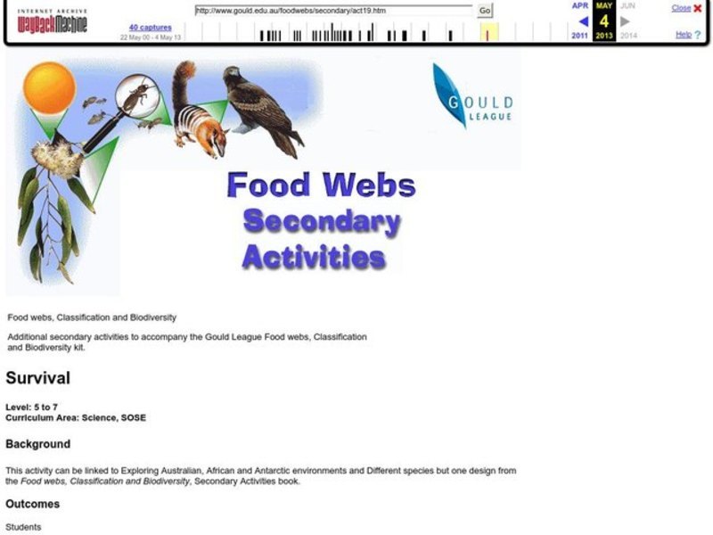 Survival Lesson Plan