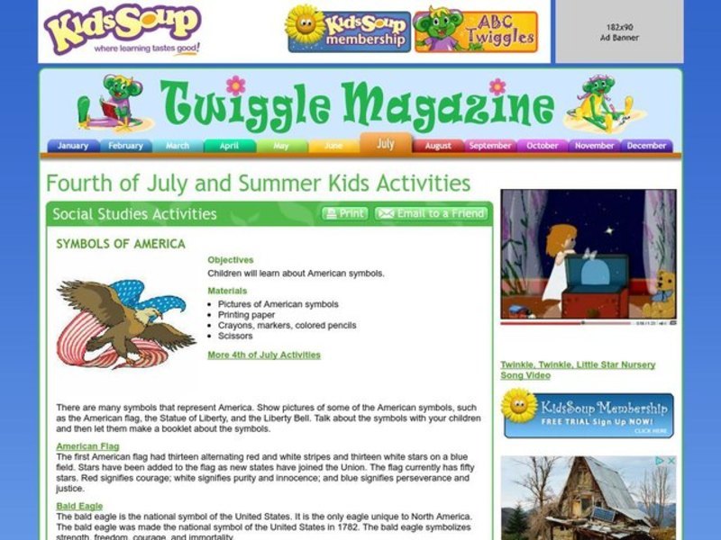 Symbols of America Lesson Plan