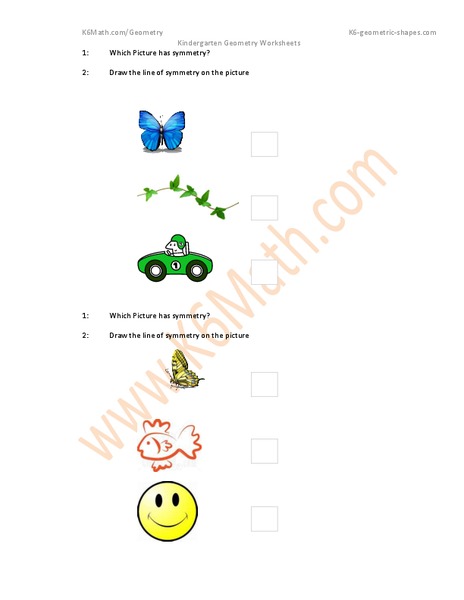 Symmetry Worksheet