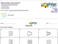 Symmetry Worksheet