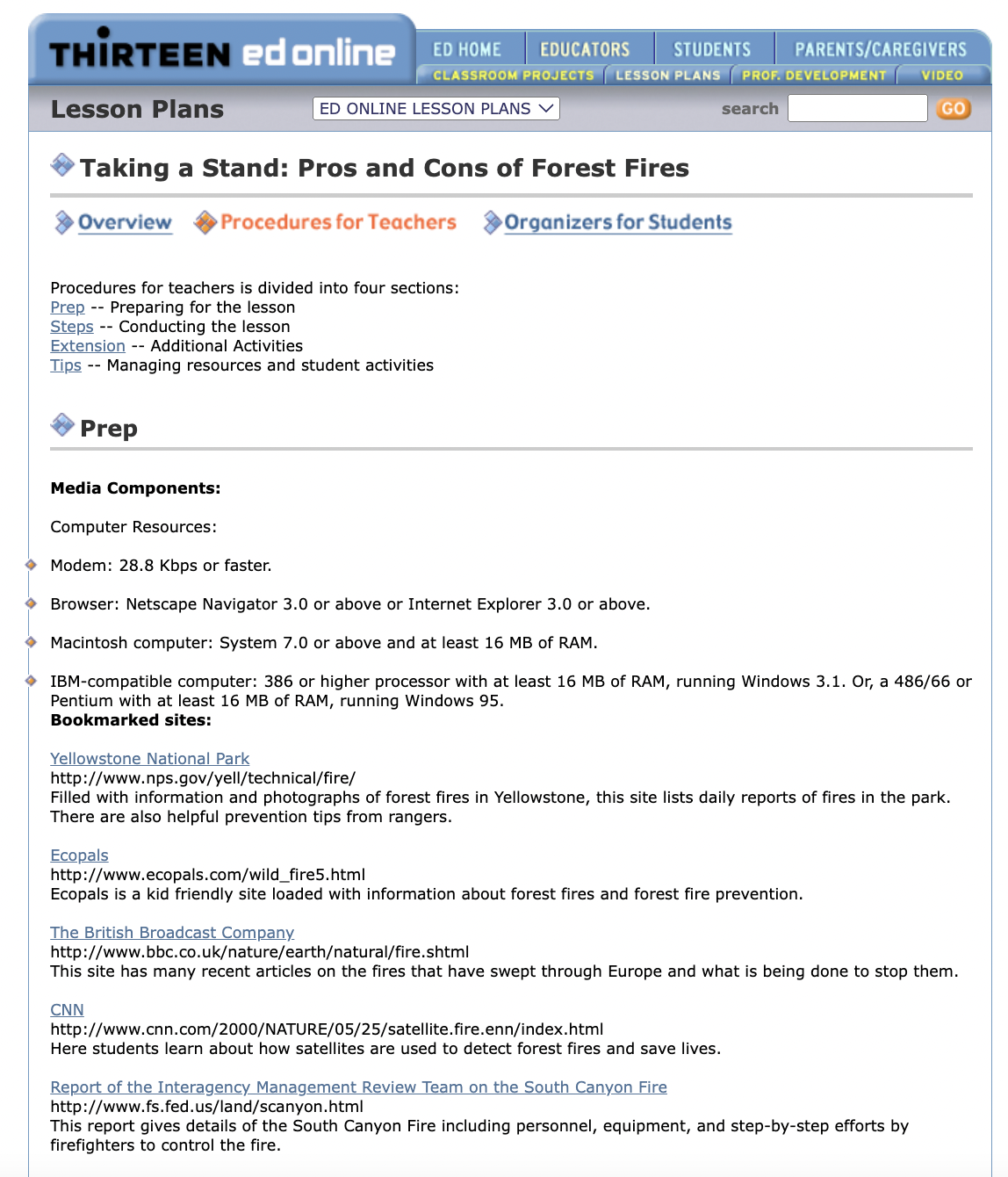 Taking a Stand: Pros and Cons of Forest Fires Lesson Plan