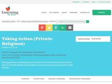 Taking Action Lesson Plan