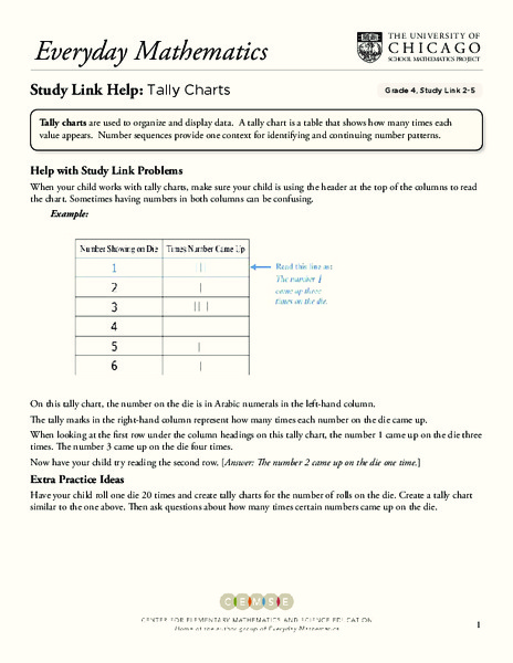 Tally Charts Worksheet