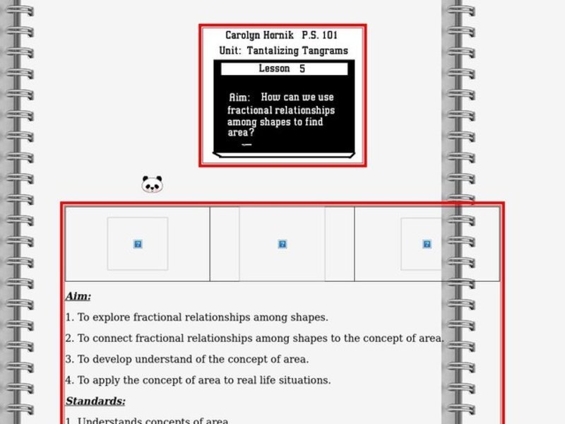 Tantalizing Tangrams Lesson Plan