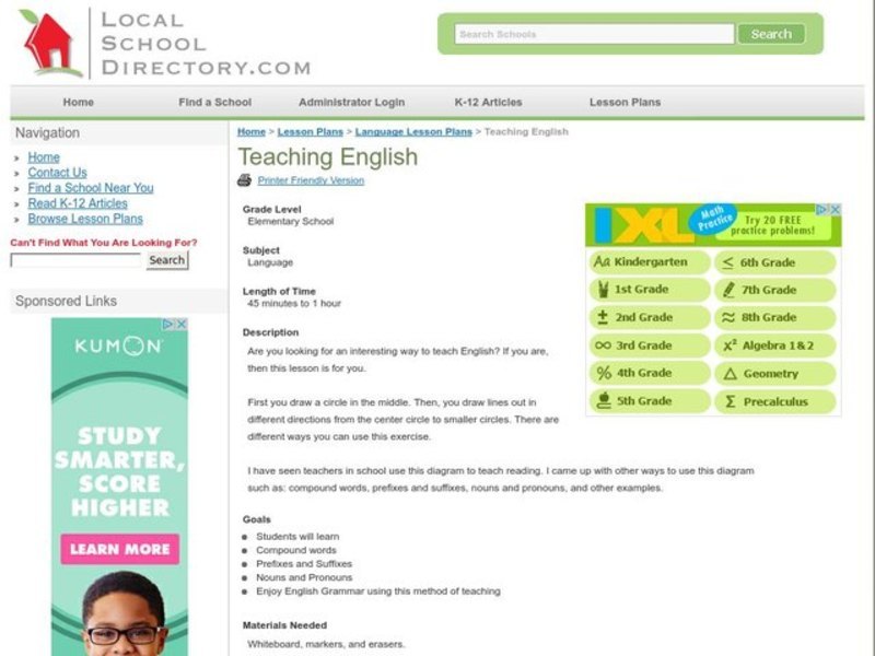 Teaching English Lesson Plan