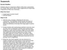 Teamwork Lesson Plan