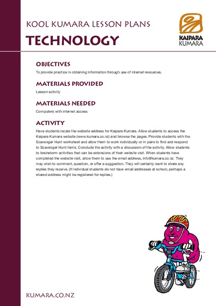 Technology Lesson Plan