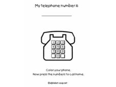 Telephone Number Worksheet
