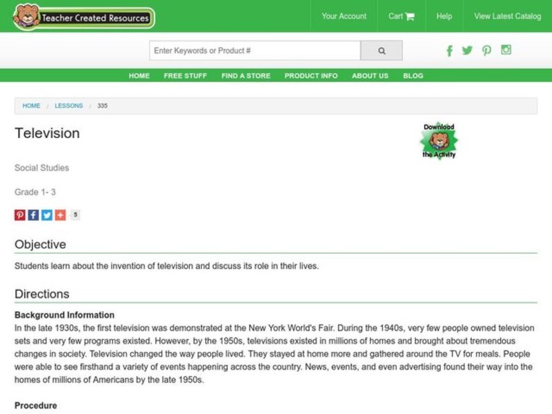 Television Lesson Plan