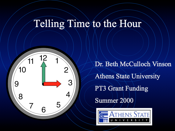 Telling Time to the Hour PPT