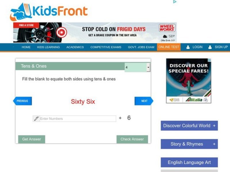 Tens and Ones Interactive