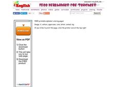 Alphabet Letter V Worksheet