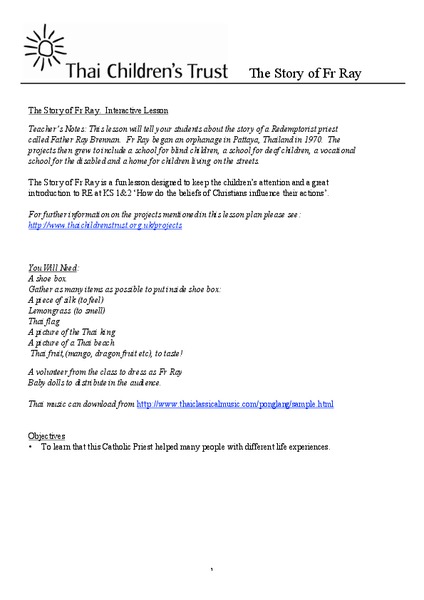 Thai Children's Trust Lesson Plan