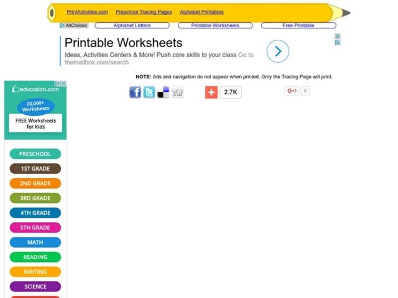 Alphabet Letter T Worksheet