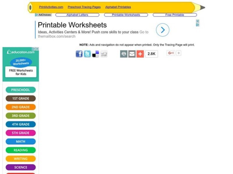 Alphabet Letter O Worksheet