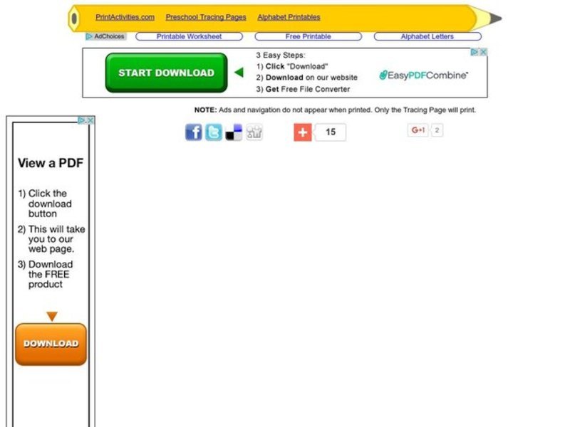 Alphabet Letter Y Worksheet