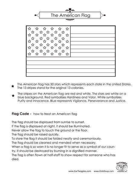The American Flag Worksheet