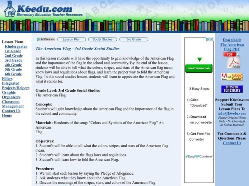 The American Flag Lesson Plan